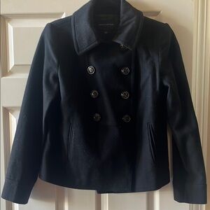 Banana Republic black peacoat